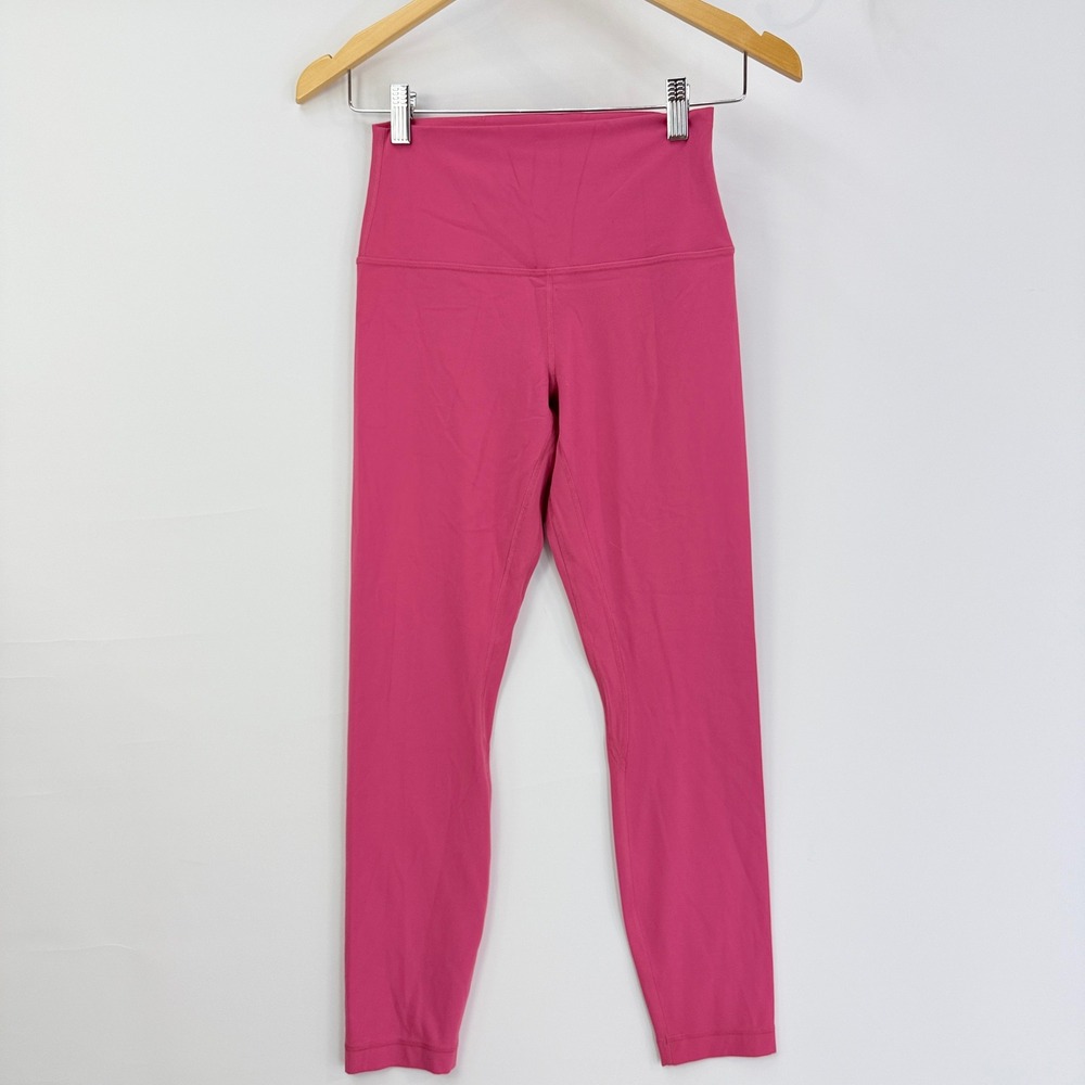 Lululemon Align High-Rise Pant 25" Raspberry Women 6 Pink Leggings W5DRJS